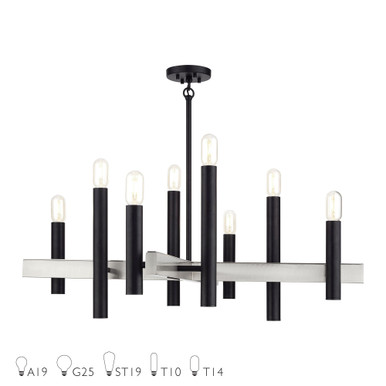 Helsinki 8 Light Oversized Chandelier by Livex 49996 - 49996