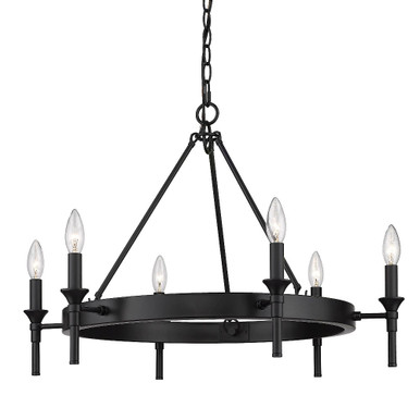Edinburgh 6 Light Large Chandelier by Golden - 1020-6