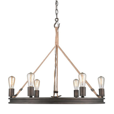 Chatham 6 Light Large Chandelier by Golden - 1048-6 GMT