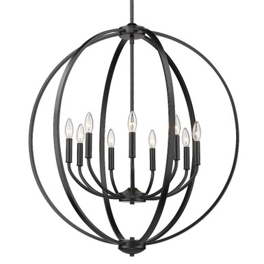 Colson 9 Light Large Chandelier by Golden - 3167-9