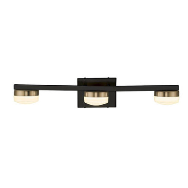 Fusion Puck 27W 3 LED Opal Glass Vanity Light by Justice Design - FSN-8993-OPAL