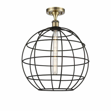 Lake Placid One Light 16 Inch Wide Semi Flush Mount by Innovations - 516-1C-LP-16