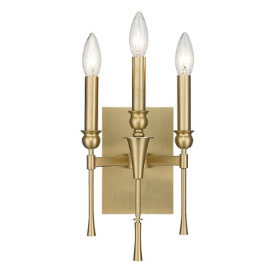 Landon 3 Light Candle Style Wall Sconce by Golden - 3509-WSC