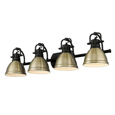 Duncan 4 Light Vanity Light by Golden - 3602-BA4