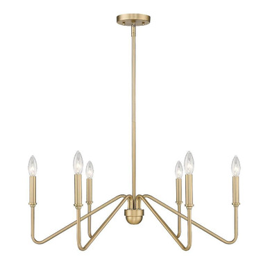 Kennedy 6 Light Large Chandelier by Golden - 3690-6