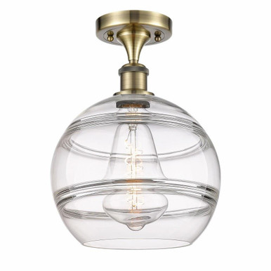 Rochester 1 Light 12.88 Inch Tall Semi Flush Mount by Innovations - 516-1C-G556-10