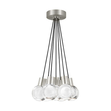Sean Lavin 7 LED Contemporary Pendant 14 Inch Wide by Visual Comfort Modern - 700TDMINAP-7