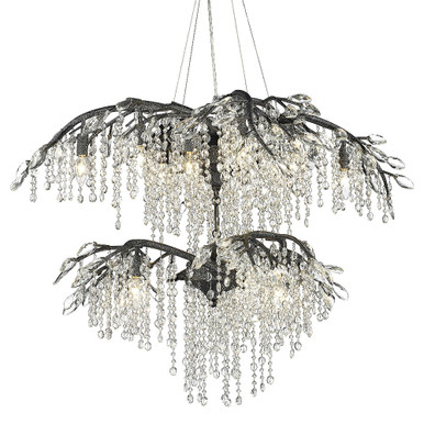 Autumn Twilight 18 Light Oversized 2 Tier Chandelier by Golden - 9903-18