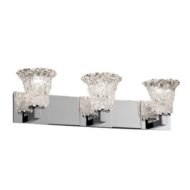Veneto Luce Modular 3 Light Round Lace Vanity Light by Justice Design - GLA-8923-20-LACE