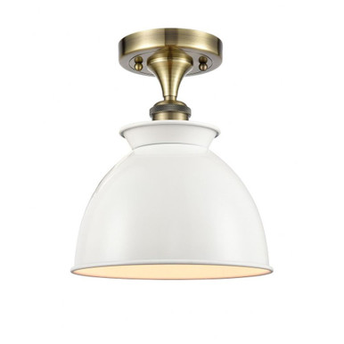 Adirondack 1 Light 8.5 Inch Wide Industrail Semi Flush Mount by Innovations - 516-1C-M14