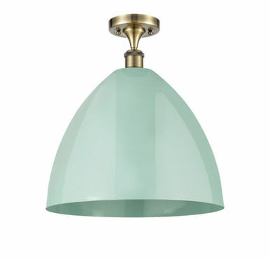 Plymouth Dome 1 Light 16 Inch Wide Semi Flush Mount by Innovations - 516-1C-PLYM-16