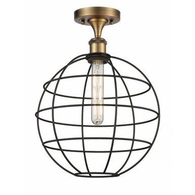 Lake Placid 1 Light 16.5 Inch Tall Semi Flush Mount by Innovations - 516-1C-CE-12