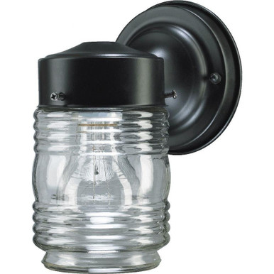 1 Light Jelly Jar Wall Sconce by Quorum - 5010