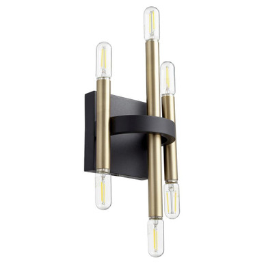 Luxe 6 Light Candle Style Wall Sconce by Quorum - 50-6-6980