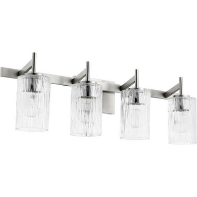 4 Light Cylinder Down Vanity Light 28.5 Inch Wide by Quorum - 520-4