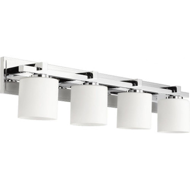 4 Light Cylinder Vanity Light 33 Inch Wide by Quorum - 5369-4