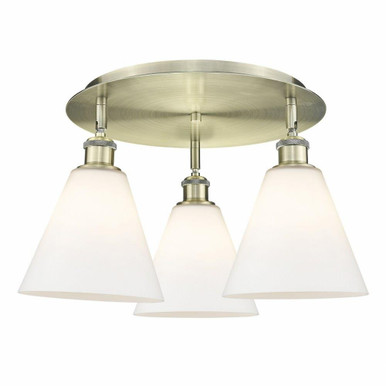 Berkshire 3 Light 19.75 Inch Wide Flush Mount by Innovations - 516-3C-GBC-8