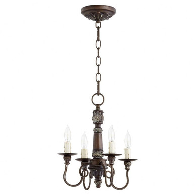 Salento 4 Light Mini Chandelier by Quorum - 6006-4
