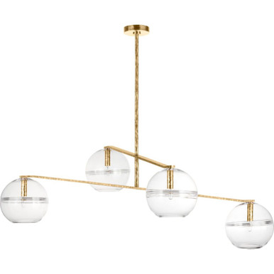 Lowing 4 Light Oversized Chandelier by Visual Comfort Modern - SLCH355CPAB