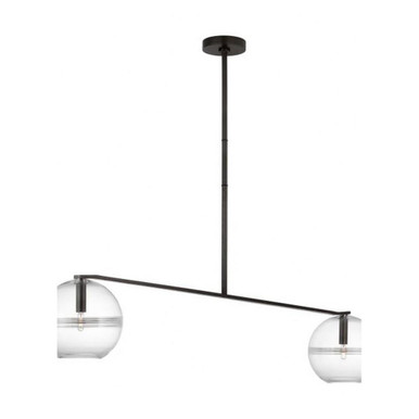 Lowing 2 Light Mini LED Chandelier by Visual Comfort Modern - SLCH356CPAB-L