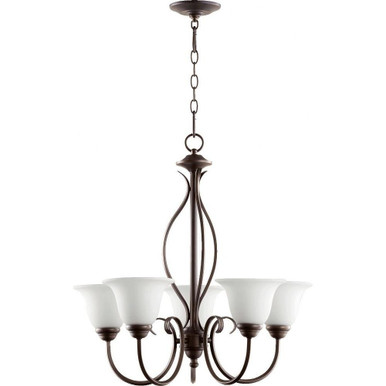 Spencer 5 Light Medium Chandelier by Quorum - 6010-5