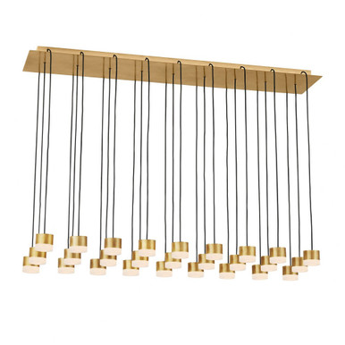 Gable 27 Light Mini Chandelier by Visual Comfort Modern SLCH52430-277 - SLCH52430-277