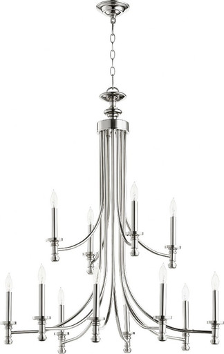 Rossington 12 Light Large Chandelier by Quorum - 6022-12