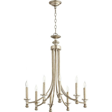 Rossington 8 Light Medium Chandelier by Quorum - 6022-8