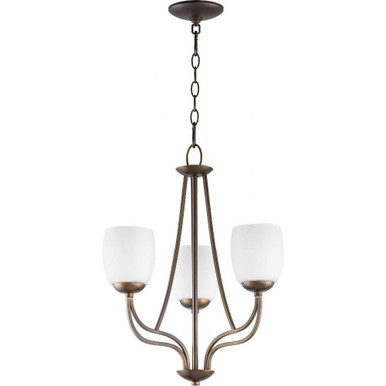 Willingham 3 Light Small Chandelier by Quorum - 6012-3-186