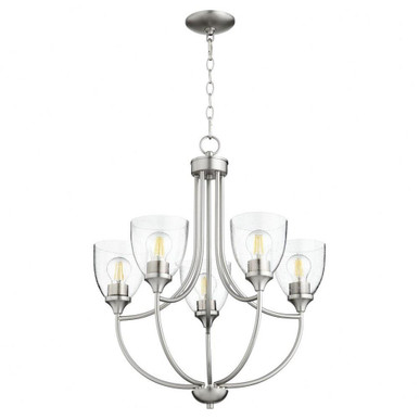 Enclave 5 Light Medium Chandelier by Quorum - 6059-5