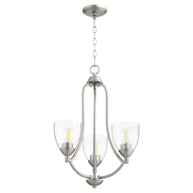 Barkley 3 Light Small Chandelier by Quorum - 6069-3