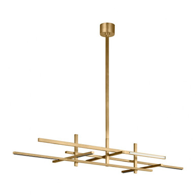 Cityscape 6 Light Large Linear Chandelier by Visual Comfort Modern - SLLS56227