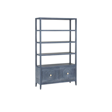 Santos 2 Door Storage Etagere 82 Inch Tall X 48 Inch Wide by Currey Company - 3000-026