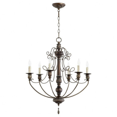 Salento 6 Light Large Chandelier by Quorum 6106-6