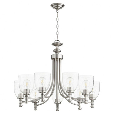 Rossington 9 Light Large 2 Tier Chandelier by Quorum 6122-9