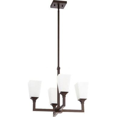 Wright 4 Light Medium Chandelier by Quorum - 6123-4