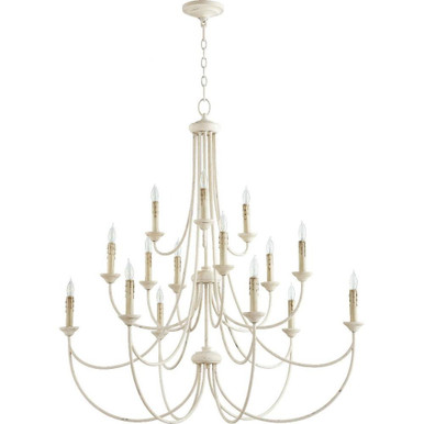Brooks 15 Light Oversized 3 Tier Chandelier by Quorum - 6250-15