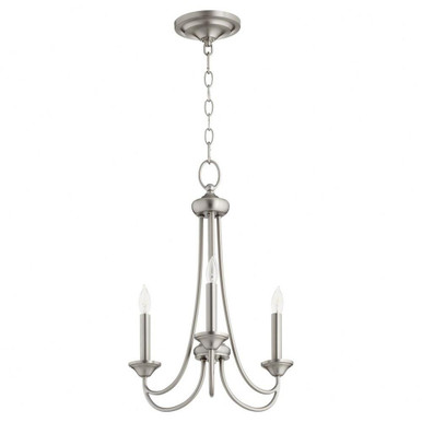 Brooks 3 Light Small Chandelier by Quorum - 6250-3