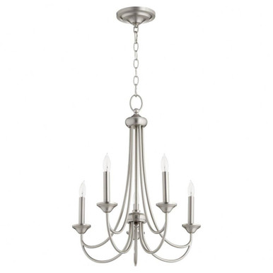 Brooks 5 Light Medium Chandelier by Quorum 6250-5-86 - 6250-5