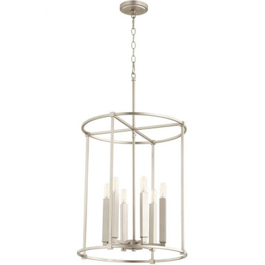 Olympus 6 Light Small Foyer Chandelier by Quorum - 686-6