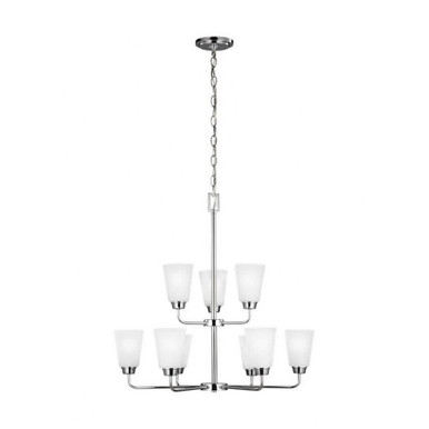Kerrville 9 Light Large 2 Tier Chandelier by Generation 3115209EN3-962 - 3115209