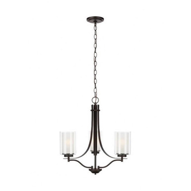 Elmwood Park 3 Light Medium Chandelier by Generation Lighting - 3137303