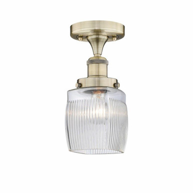 Colton 1 Light 6 Inch Wide Semi Flush Mount by Innovations - 616-1F-G302