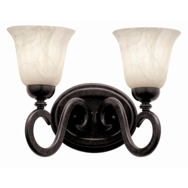 Santa Barbara 2 Light Vanity Light 18 Inch Wide by Kalco - 3542TO/1219