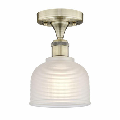 Dayton 1 Light 5.5 Inch Wide Semi Flush Mount by Innovations - 616-1F-G41