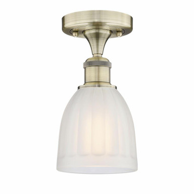 Brookfield 1 Light 5.75 Inch Wide Semi Flush Mount by Innovations - 616-1F-G44