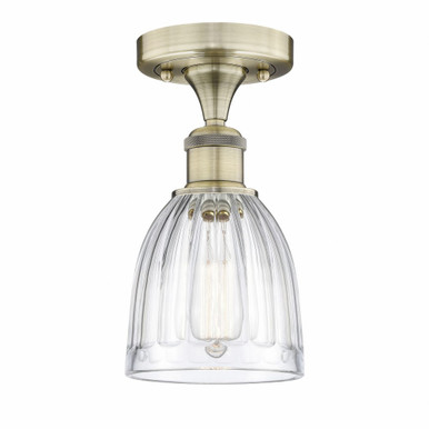 Brookfield 1 Light 5.75 Inch Wide Semi Flush Mount by Innovations - 616-1F-G44