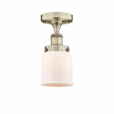 Bell 1 Light 6.5 Inch Wide Semi Flush Mount by Innovations - 616-1F-G5