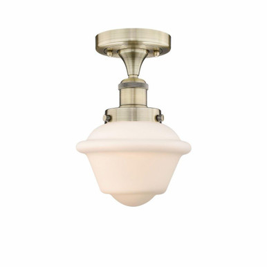 Oxford 1 Light 6.5 Inch Wide Semi Flush Mount by Innovations - 616-1F-G53