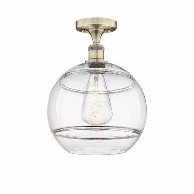 Rochester 1 Light 13.5 Inch Tall Semi Flush Mount by Innovations - 616-1F-G556-12